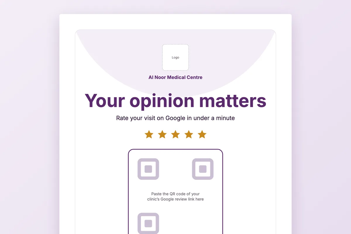 Google review poster