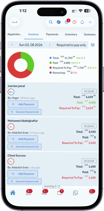 Medical Practice Software with payment dashboard for tracking clinic finances